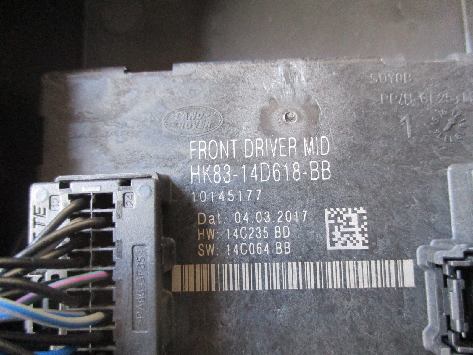 JAGUAR XE 2017 OSF DOOR CONTROL MODULE FRONT HK8314D618BB