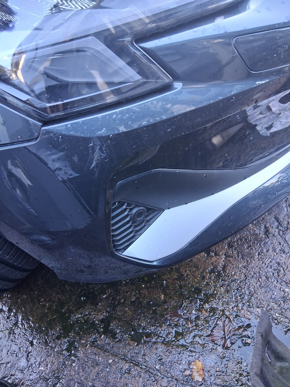 2025 AUDI A3 8Y HATCHBACK FACELIFT FRONT BUMPER WITHOUT FRONT GRILL GREY LX7L