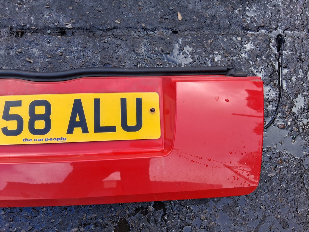 2008 CITROEN C2 COMPLETE REAR LOWER TAILGATE BOOTLID RED