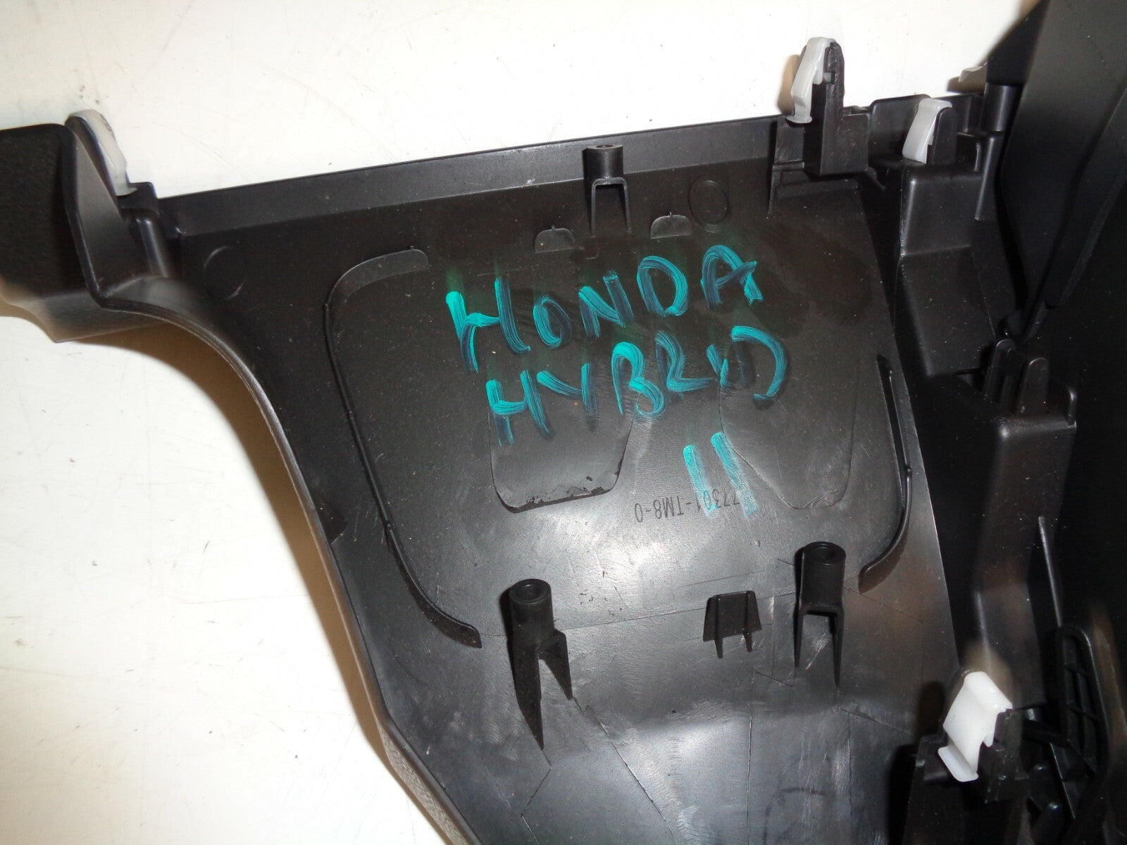 HONDA INSIGHT HYBRID MK2 2011 OSF INTERIOR DASH TRIM WITH SWITCHES 77301TM8J