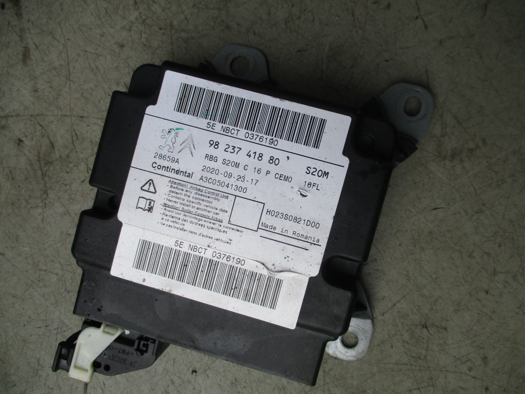2020 CITROEN C5 AIRCROSS AIRBAG ECU CONTROL MODULE 9823741880