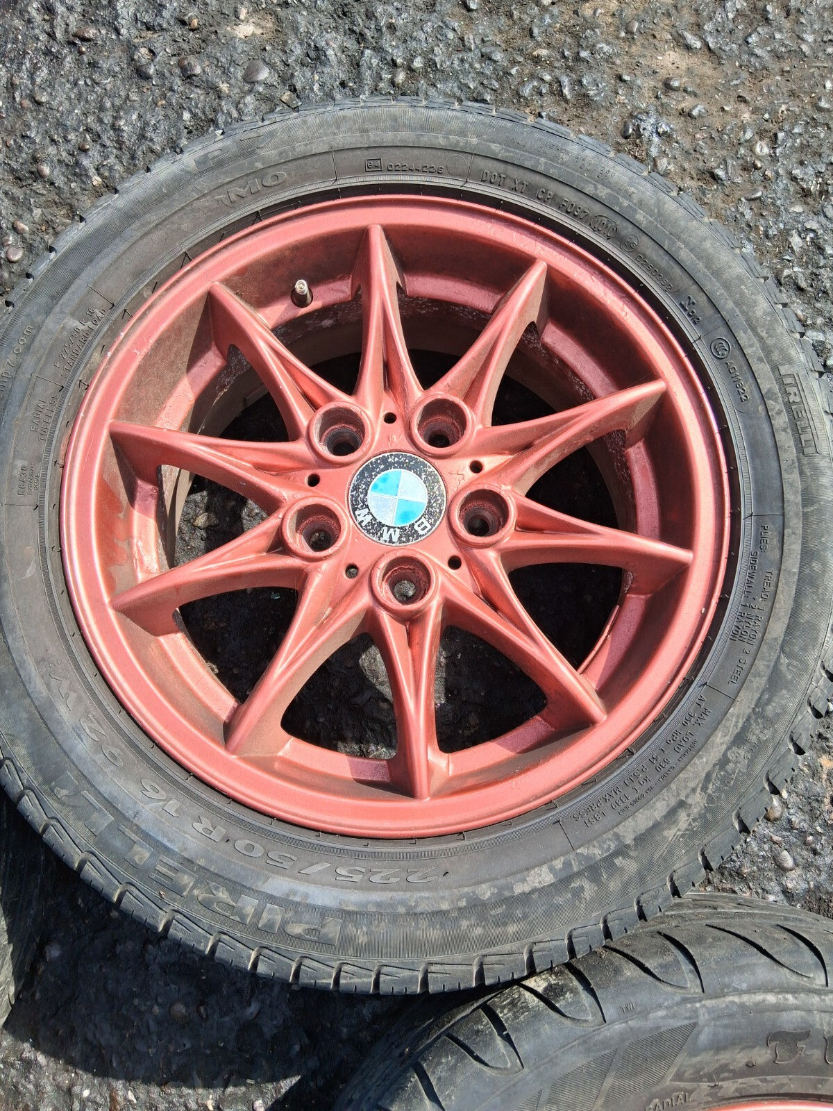 2003 BMW Z4 E85 16 INCH ALLOY WHEEL SET WITH TYRE 225/50R16