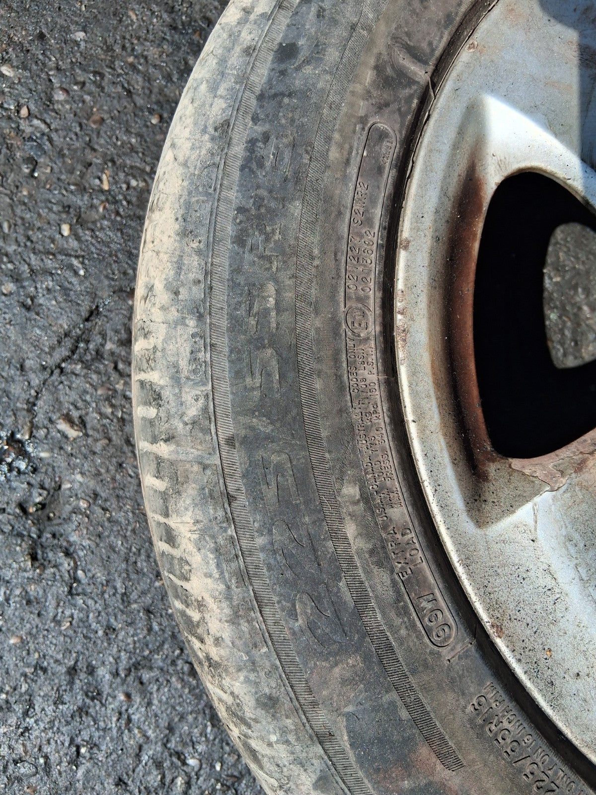 2004 MERCEDES BENZ E CLASS W211 16 INCH ALLOY WHEEL WITH TYRE 225/55R16