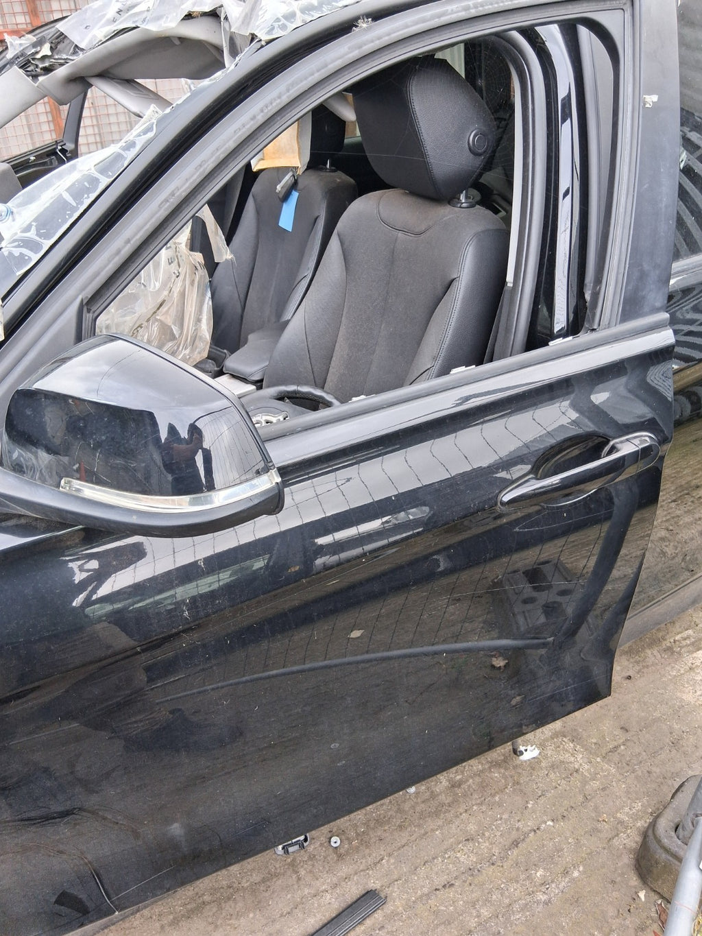 2015 BMW 3 SERIES F30 ESTATE NSF PASSENGER SIDE FRONT BARE DOOR JET BLACK 668