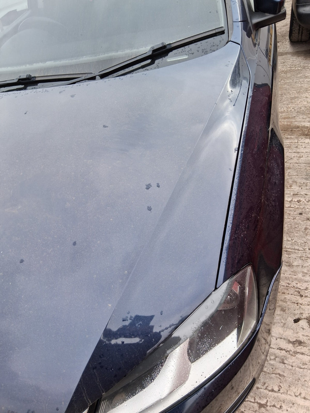 2014 VW VOLKSWAGEN PASSAT B7 SALOON FRONT BONNET HOOD PANEL BLUE