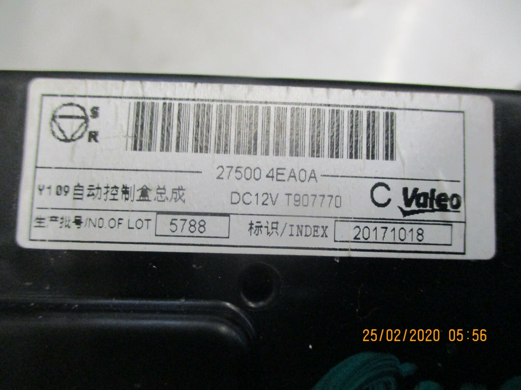 NISSAN QASHQAI J11 MK2 2018 HEATER AC CLIMATE CONTROL SWITCH PANEL 275004EA0A