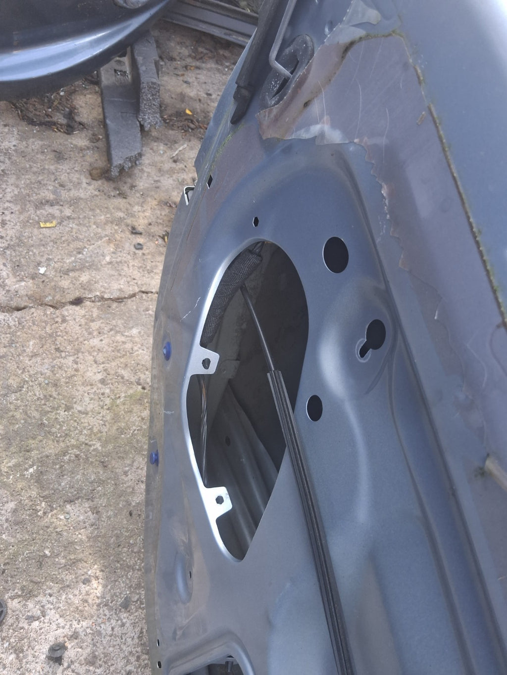 2012 VAUXHALL ASTRA J NSF PASSENGER SIDE FRONT BARE DOOR SHELL BLUE