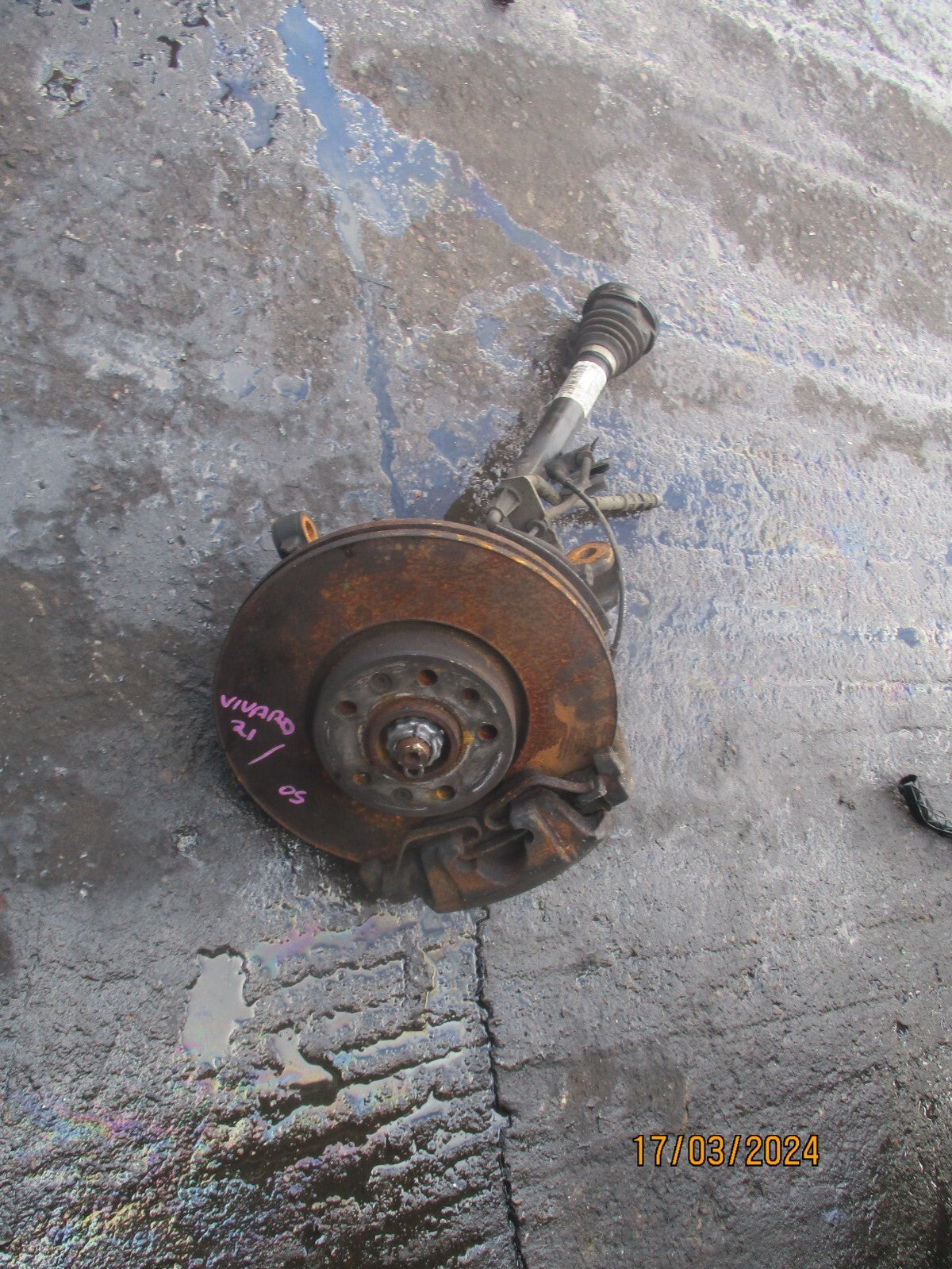 VAUXHALL VIVARO MK3 2021 1.5 DIESEL OS DRIVER SIDE WHEEL BEARING HUB CALIPER