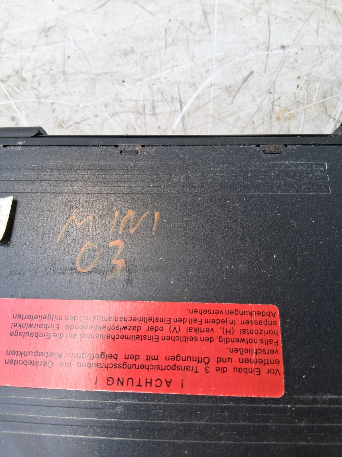 2003 MINI CD CHANGER 65126913388