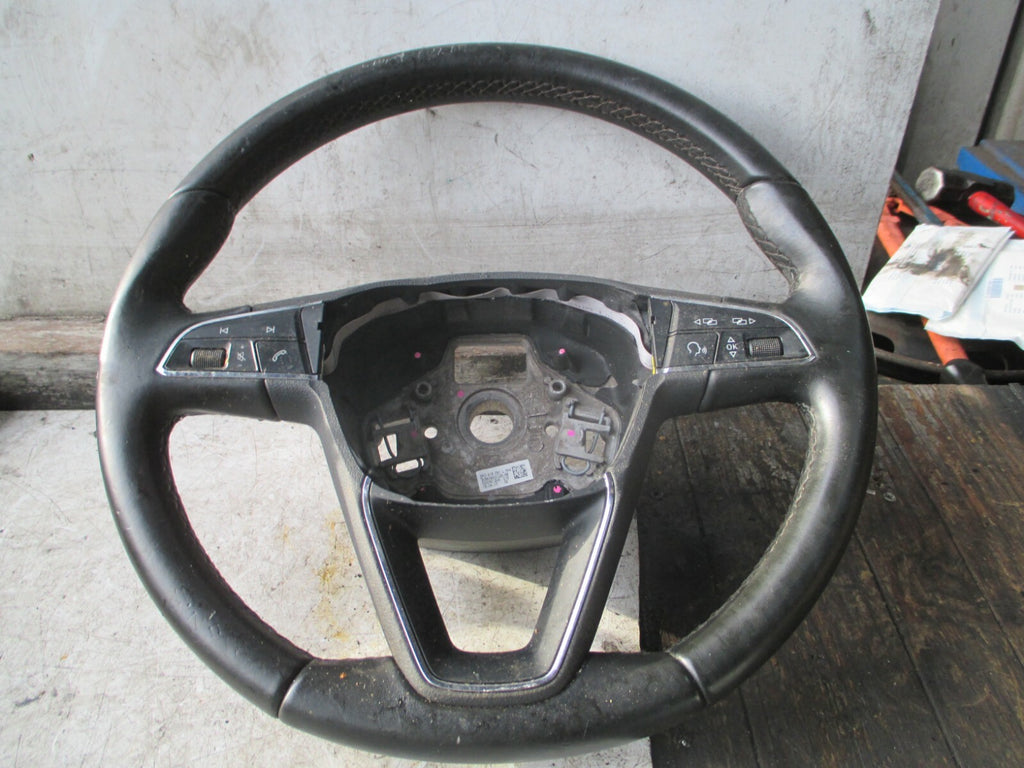 2017 SEAT TOLEDO MK4 3 SPOKE MULTIFUNCTION STEERING WHEEL 5F0419091L
