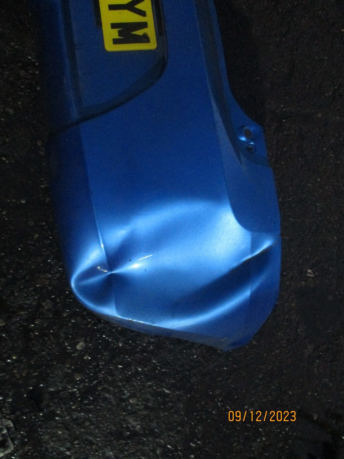 SUZUKI SWIFT MK4 2017 REAR BUMPER BLUE DAMAGED