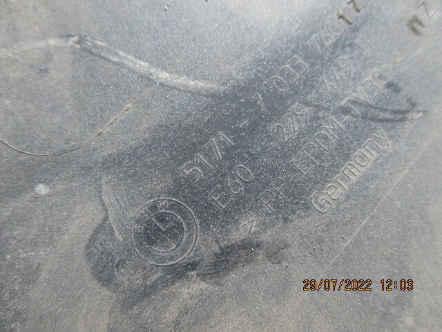 BMW 5 SERIES E60 E61 OS DRIVER SIDE SKIRT VALANCE GREY 7033760