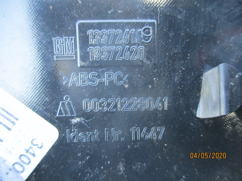 VAUXHALL ASTRA J MK6 2013 HATCHBACK BOOT LID BADGE OPENING SWITCH 13372620