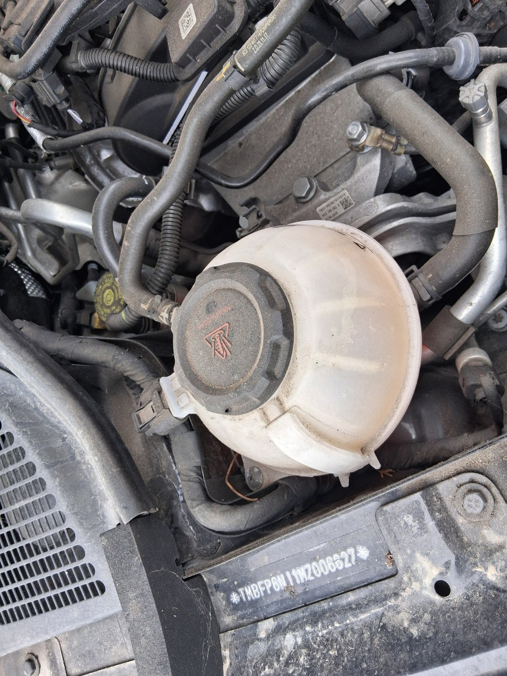 2020 SKODA FABIA MK3 NJ 1.0 PETROL COOLANT WATER EXPANSION OVERFLOW TANK
