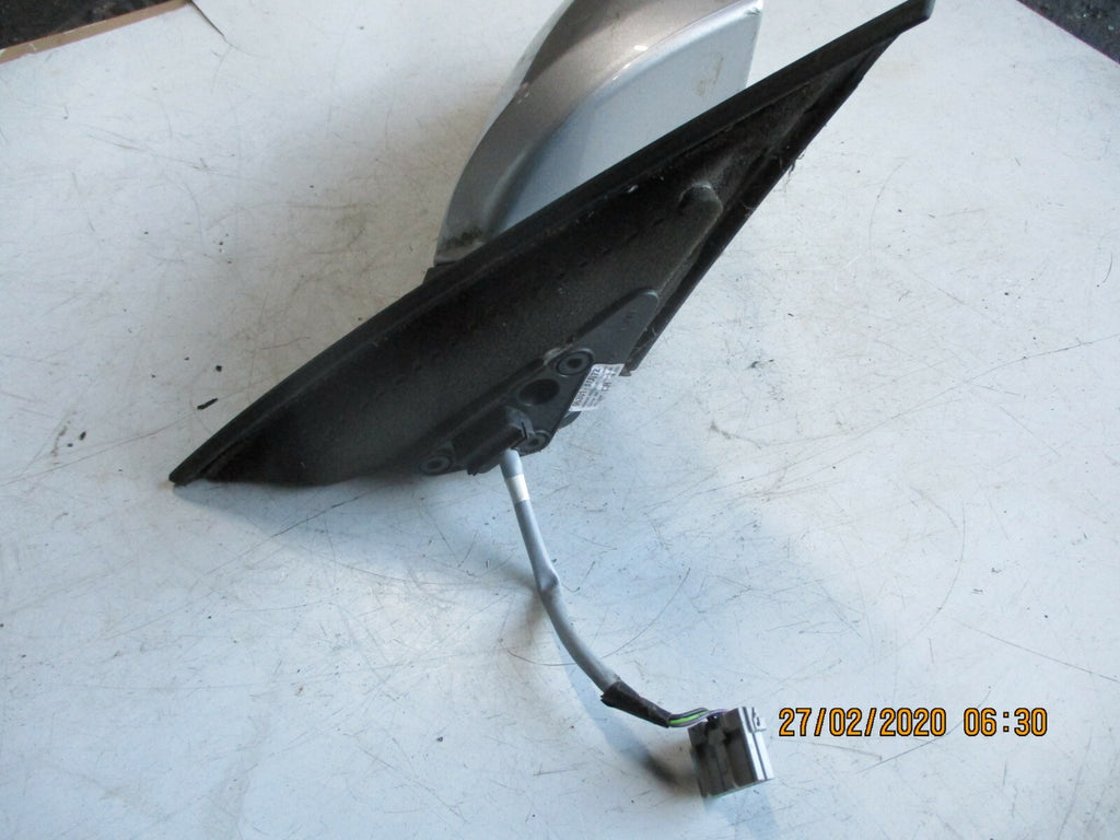 NISSAN PRIMERA 2005 OS DRIVER SIDE ELECTRIC DOOR WING MIRROR SILVER 96301-AU372