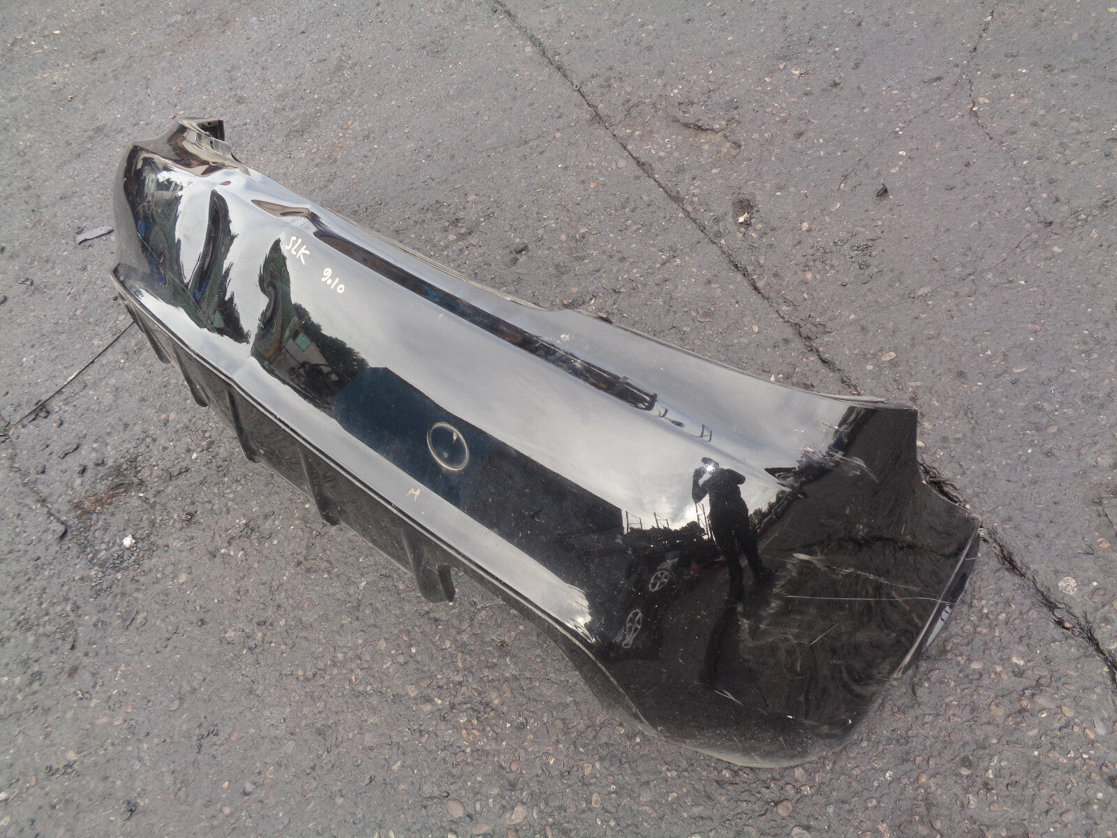 MERCEDES BENZ SLK 2010 COMPLETE REAR BUMPER BLACK A1718854125