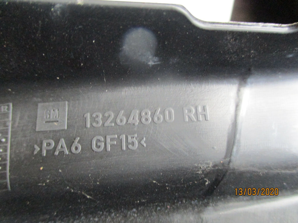 VAUXHALL ASTRA J 2013 OSR DRIVER SIDE REAR DOOR TRIM SURROUND MOULDING 13264860