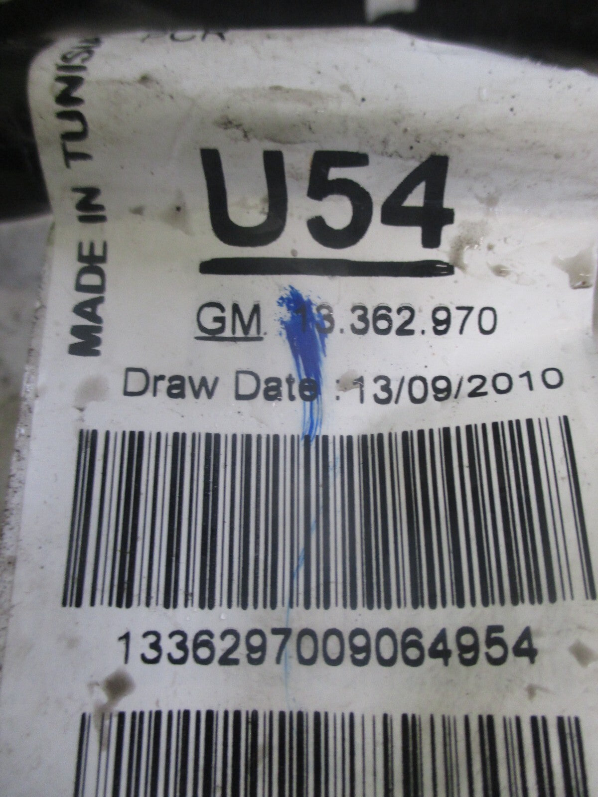 VAUXHALL MERIVA B 2014 BOOT LID TAILGATE WIRING LOOM 13362970
