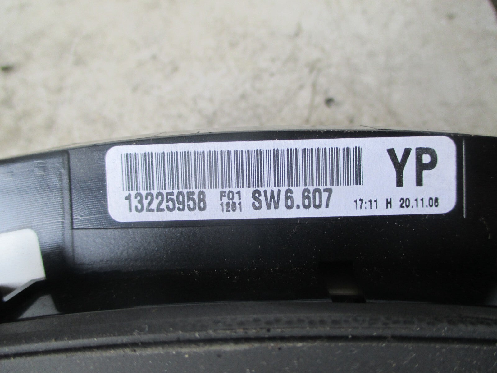 VAUXHALL ZAFIRA B 2007 SPEEDOMETER INSTRUMENT CLUSTER 13225958