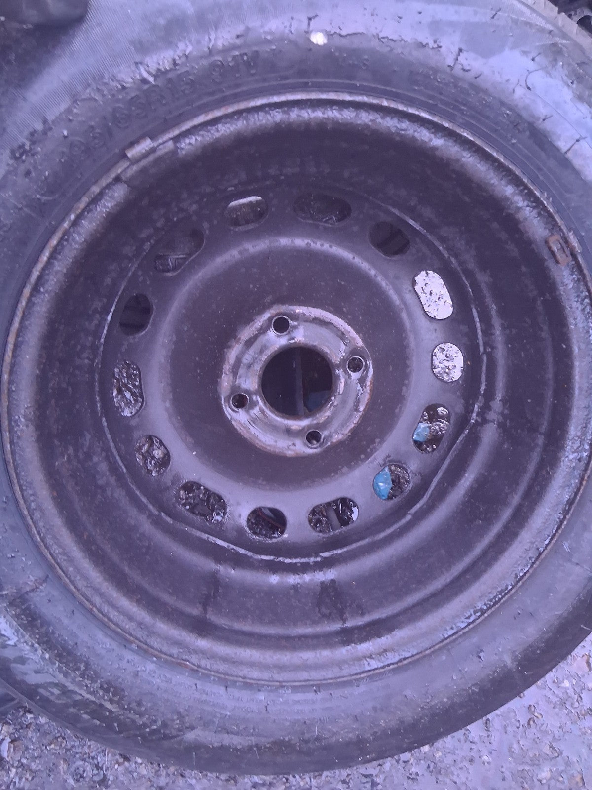 2006 PEUGEOT 307 15 INCH STEEL WHEEL WITH TYRE 195/65R15