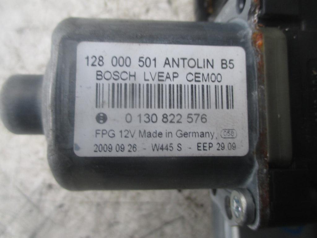 2009 CITROEN C4 OSR REAR WINDOW MOTOR REGULATOR 0130822576