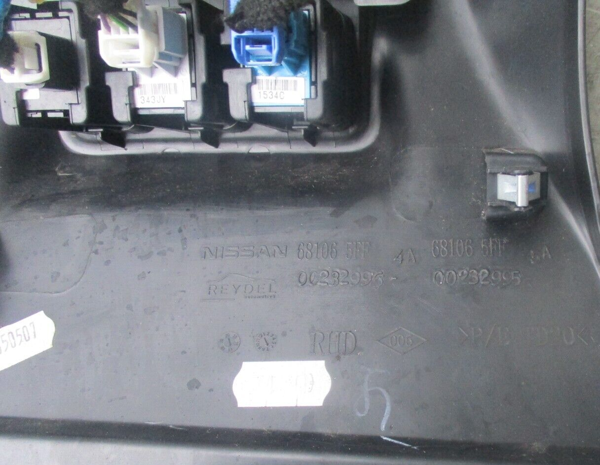 2017 NISSAN MICRA K14 MK5 DRIVER SIDE LOWER DASHBOARD SWITCHES & TRIM 681065FF