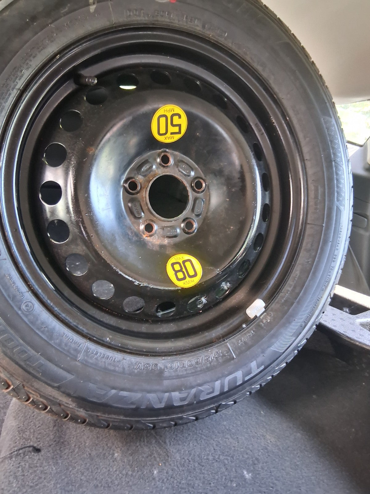 2016 FORD MONDEO MK5 16 INCH SPACE SAVER SPARE WHEEL WITH TYRE 215/60R16