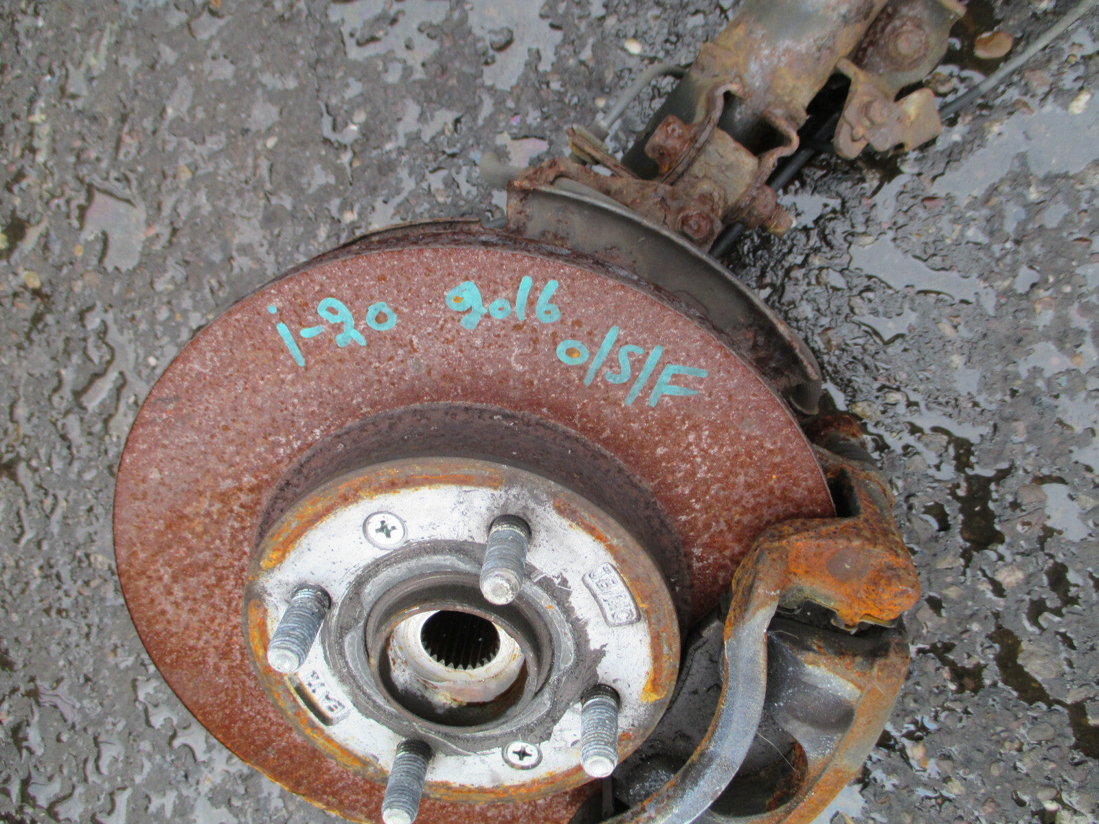 HYUNDAI I20 MK1 1.4 PETROL OSF DRIVER SIDE FRONT SHOCK SPRING LEG CALIPER