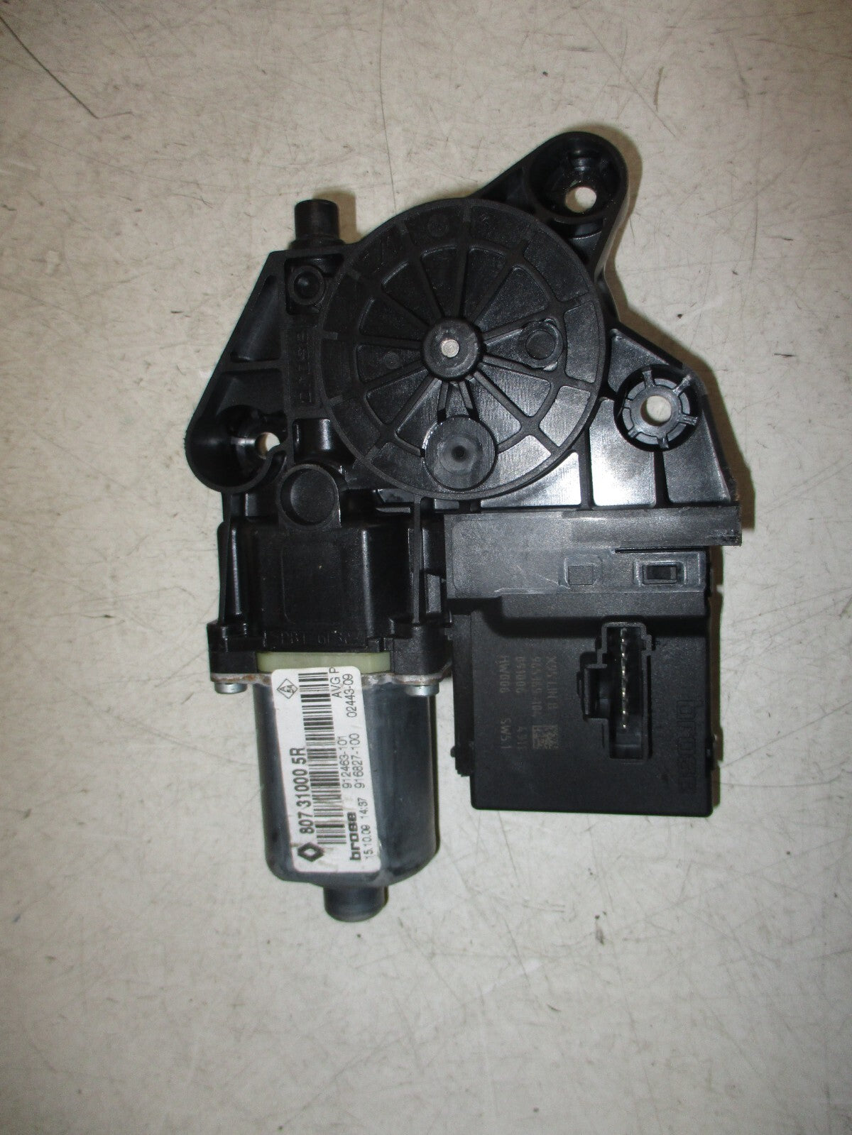 RENAULT MEGANE MK3 2009 NSF PASSENGER SIDE FRONT WINDOW MOTOR 807310005R