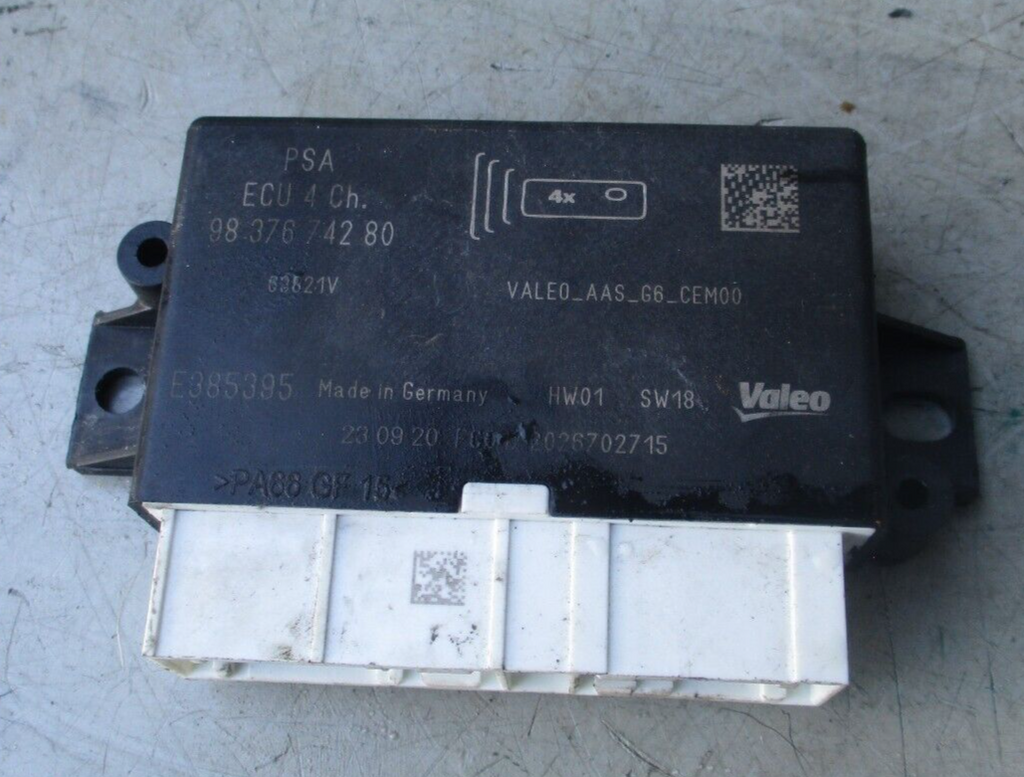 VAUXHALL CORSA F ECU SAFETY BAG CONTROL MODULE 9837674280
