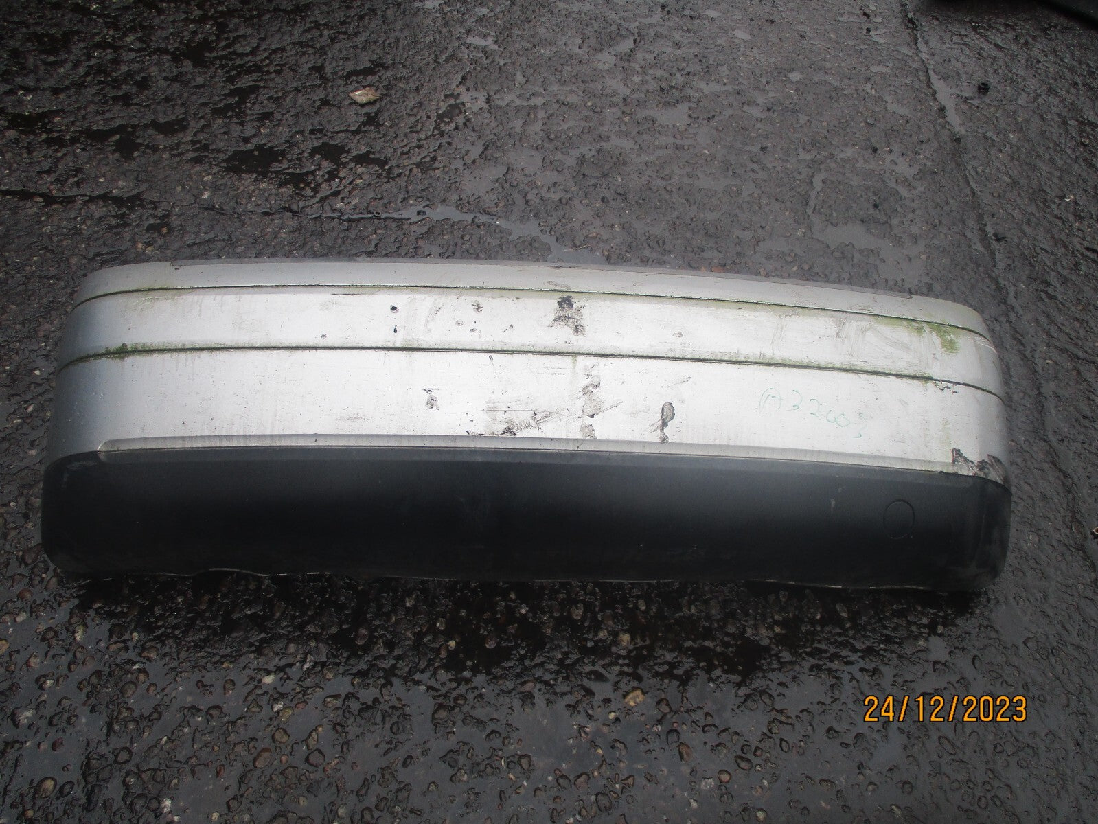 AUDI A2 2003 REAR COMPLETE BUMPER SILVER