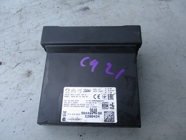 CITROEN C4 MK3 2021 SDCM LIGHT CONTROL MODULE UNIT 9844264880