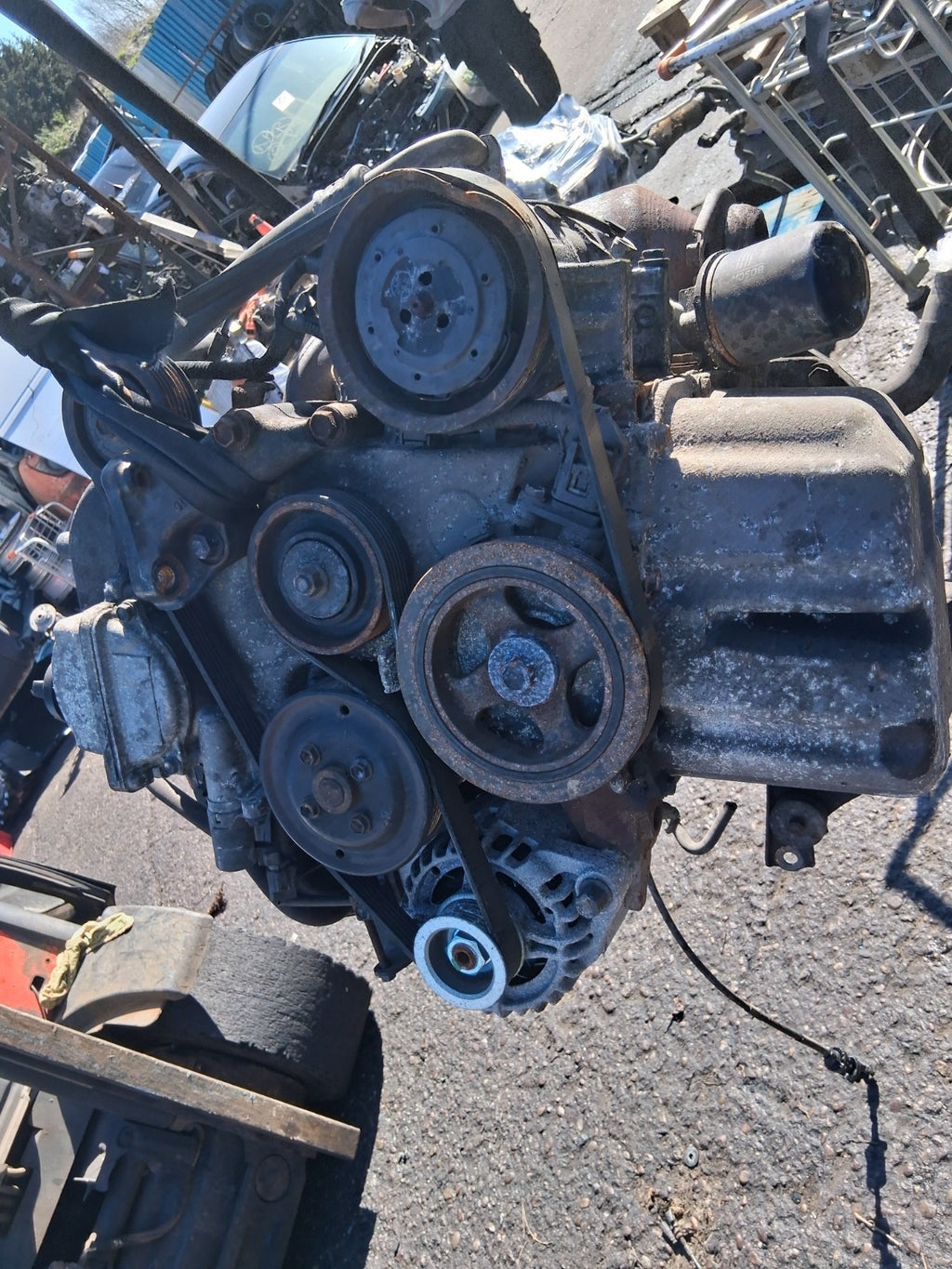 2004 TOYOTA YARIS MK1 1.0 PETROL COMPLETE ENGINE 1SZ-FE