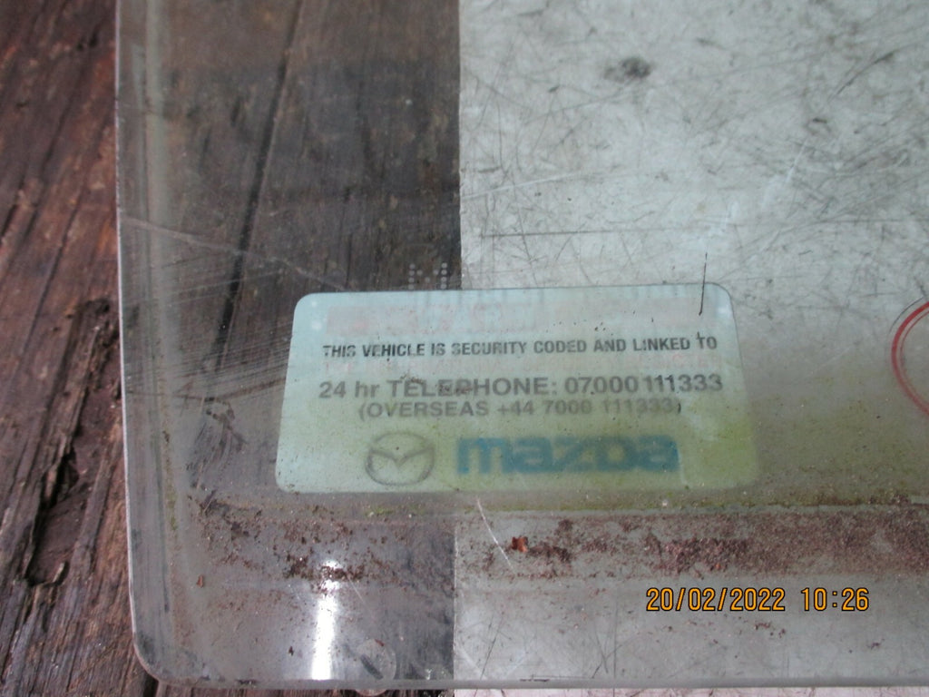 MAZDA 5 2006 MK2 OSF FRONT DRIVER SIDE WINDOW GLASS