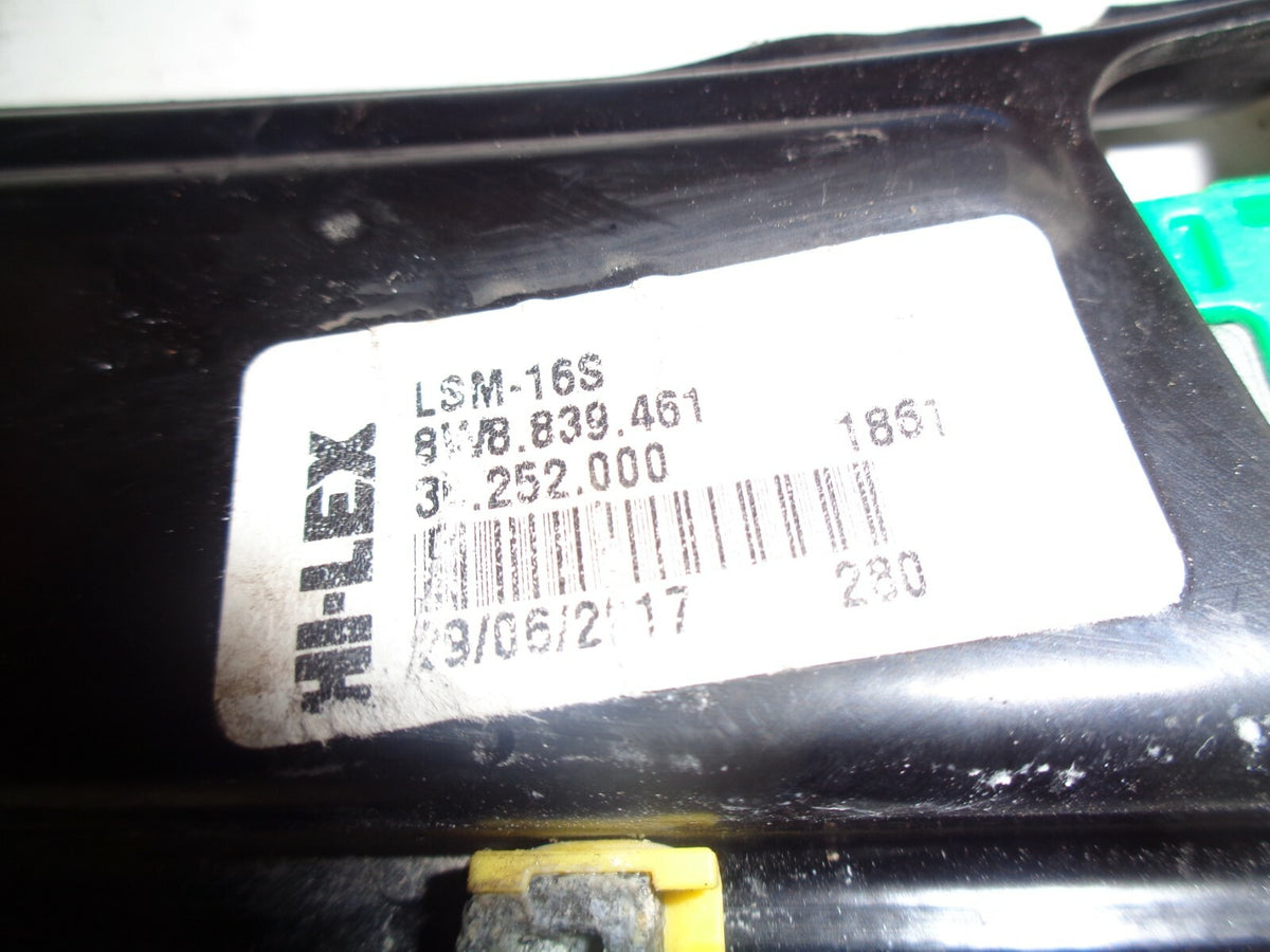 AUDI A5 2017 MK2 8W6 NSR PASSENGER REAR ELECTRIC WINDOW REGULATOR AND SWITCH