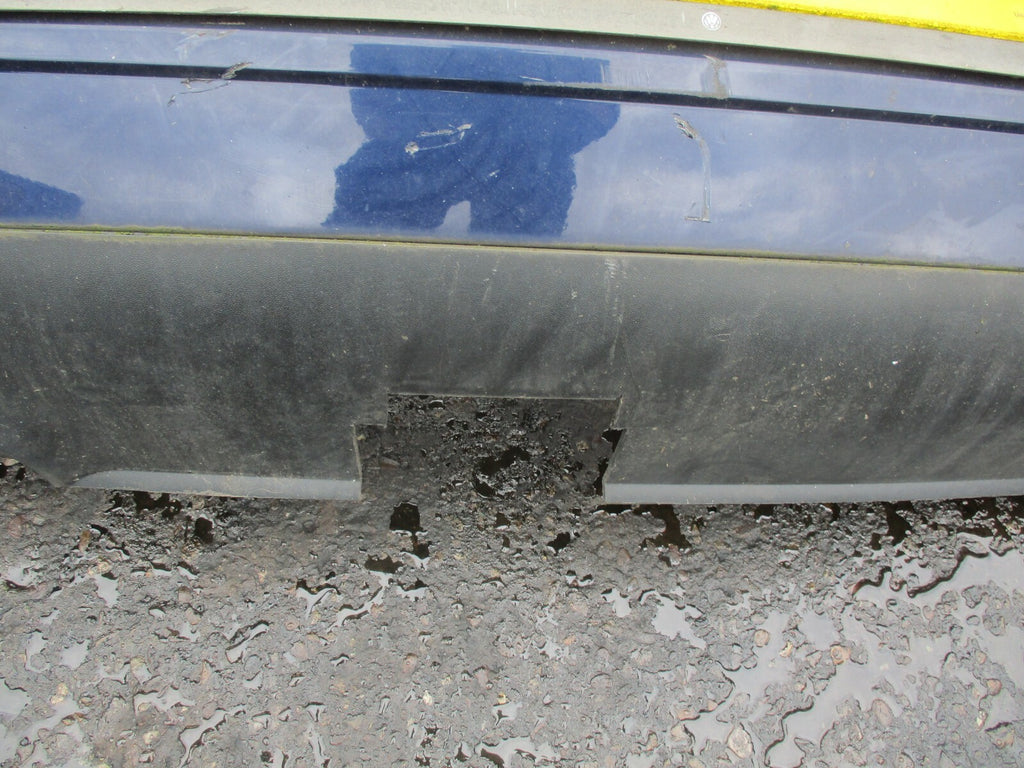 VW VOLKSWAGEN POLO 9N (MK4) COMPLETE REAR BUMPER DARK BLUE