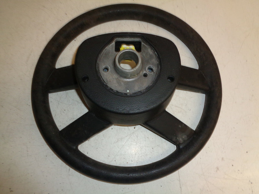 VW VOLKSWAGEN 4 SPOKE BLACK STEERING WHEEL 1T0419091C