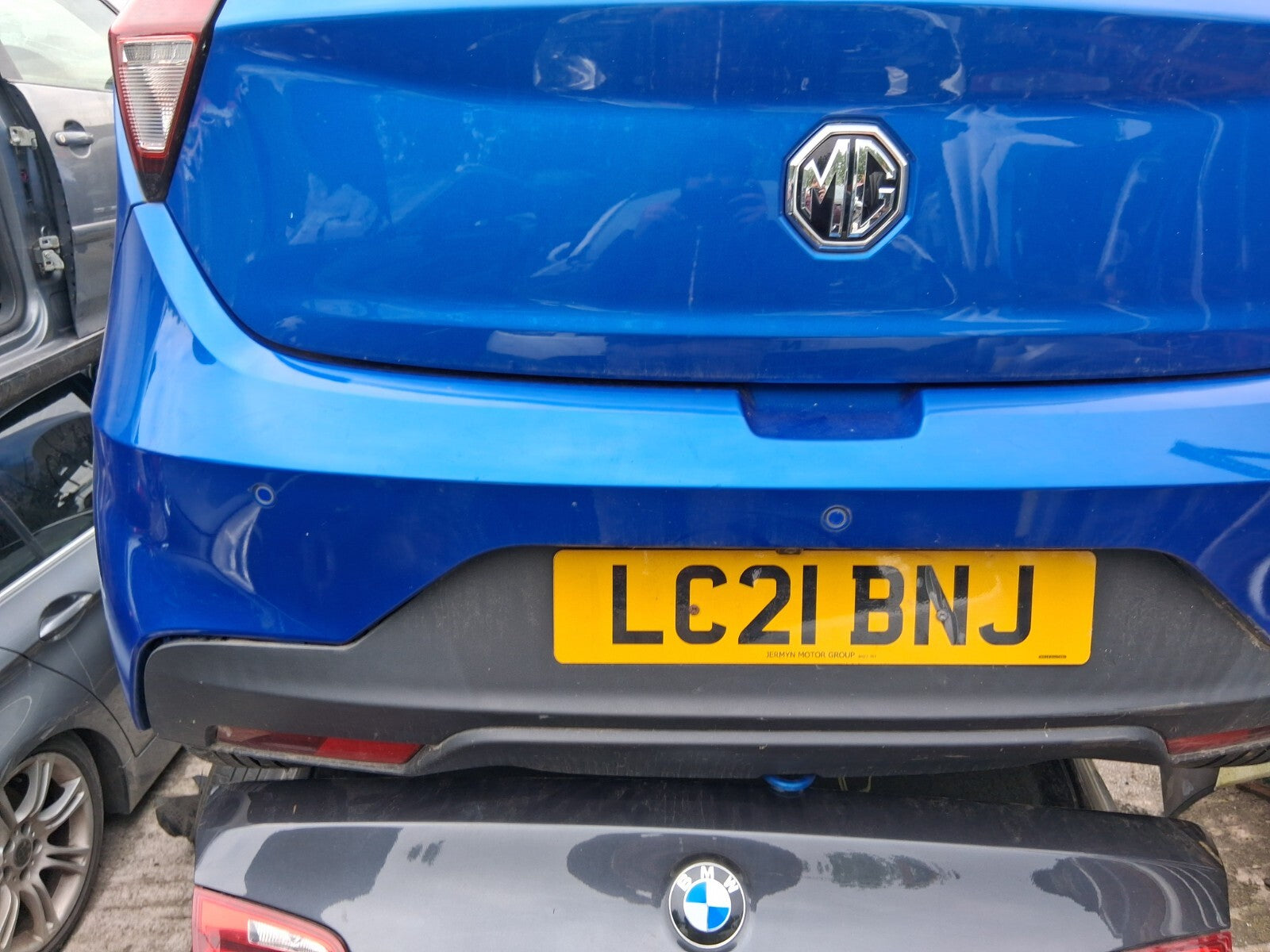 2021 MG 3 MK2 EXCLUSIVE FACELIFT REAR COMPLETE BUMPER REGAL MOUNTAIN BLUE 5JSJ