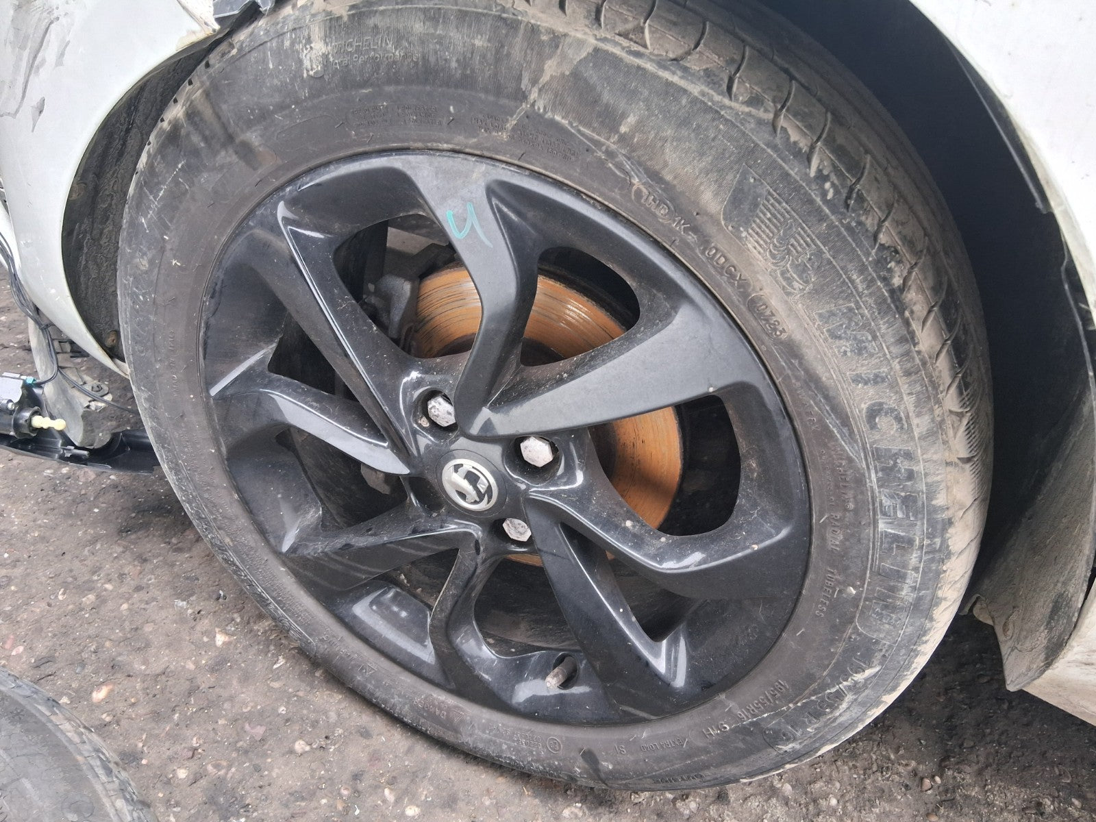 2019 VAUXHALL CORSA E 16 INCH ALLOY WHEEL WITH TYRE 195/55R16 REF 4