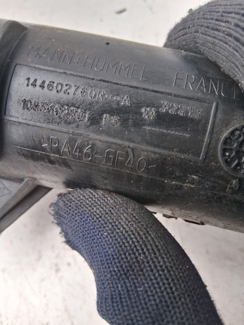 2015 RENAULT CLIO INTERCOOLER HOSE PIPE AIR PIPE 144602760R