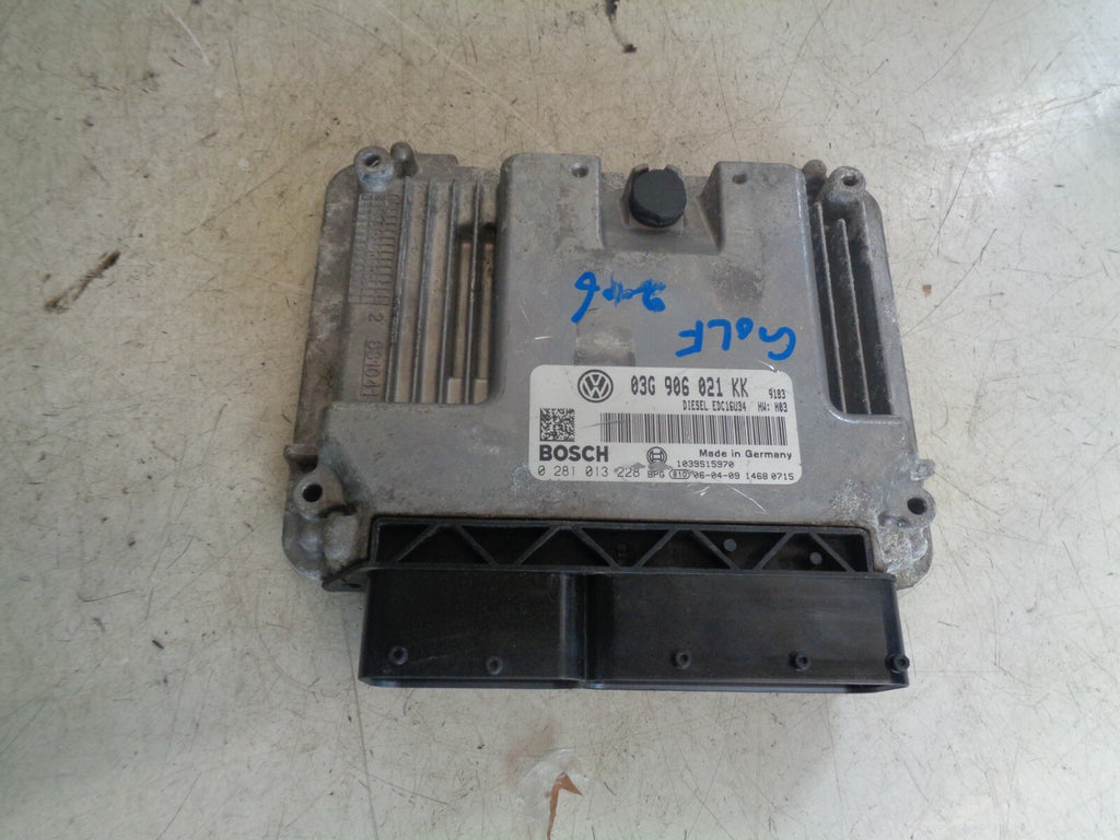 VW VOLKSWAGEN GOLF MK5 2006 2.0 DIESEL ECU ENGINE CONTROL MODULE 03G906021KK