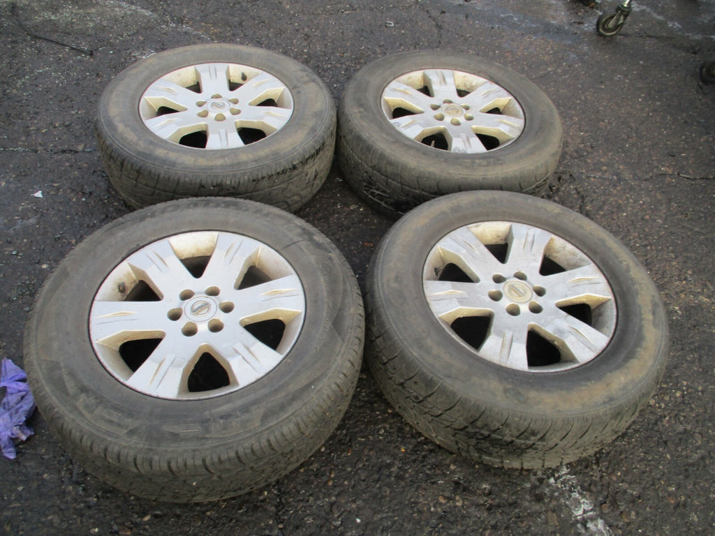 2006 NISSAN PATHFINDER R51 4 x ALLOY WHEEL SET WITH TYRE 255/65R17