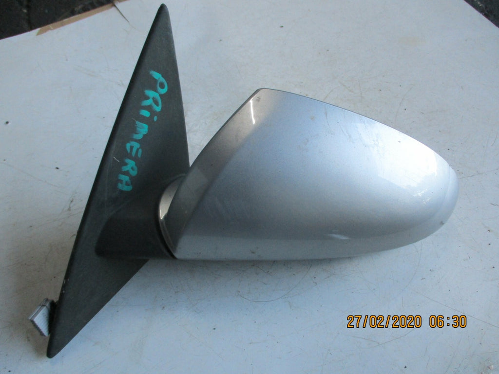 NISSAN PRIMERA 2005 NS PASSENGER ELECTRIC DOOR WING MIRROR SILVER 96302-AU372