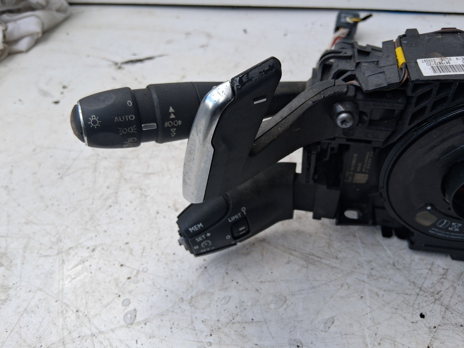 2019 PEUGEOT 5008 MK2 INDICATOR WIPER COMBINATION SWITCH STALK SQUIB 98312547ZD