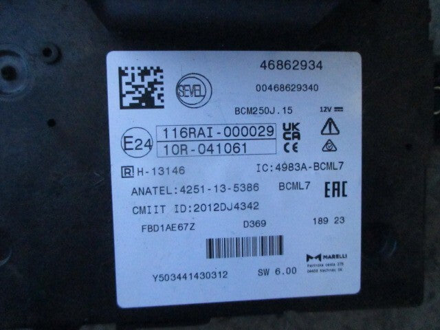 2023 VAUXHALL MOVANO C MK3 2.2 DIESEL FUSE BOX 46862934