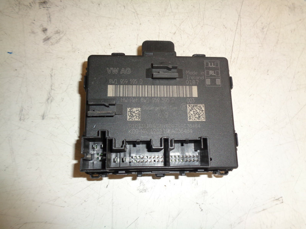 AUDI A3 8V 2017 5 DOOR S-LINE OS DRIVER SIDE REAR DOOR CONTROL MODULE 8W1959595D