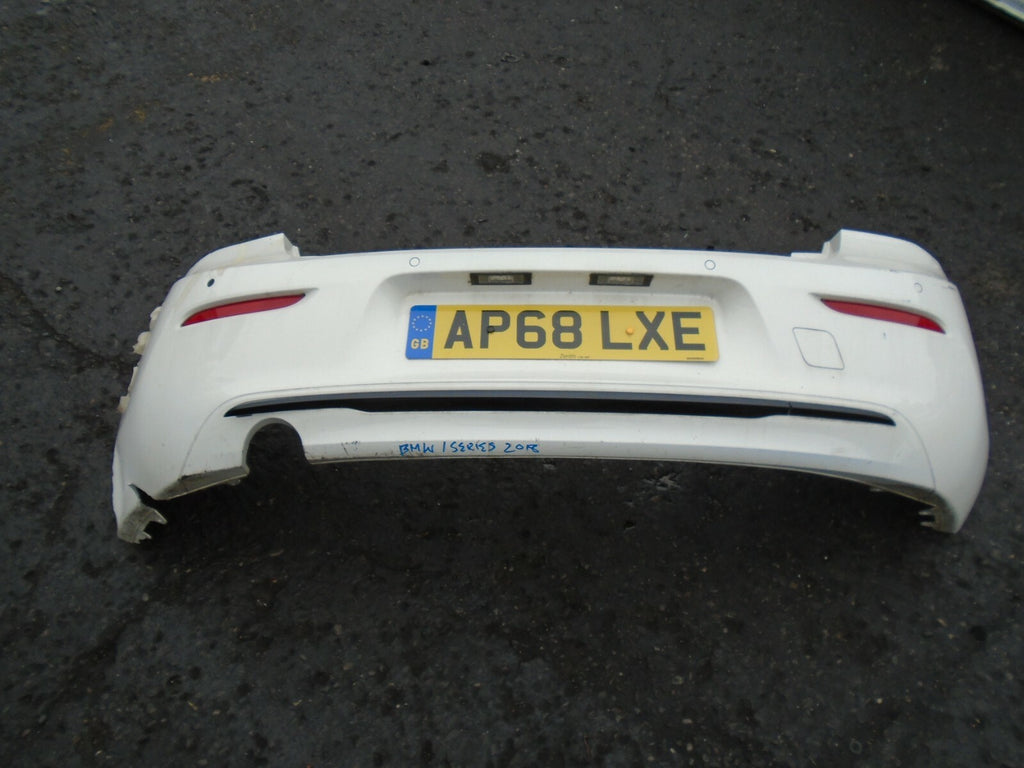 BMW 1 SERIES 2018 F20 F21 WHITE REAR BUMPER SPARES OR REPAIR 51127371756