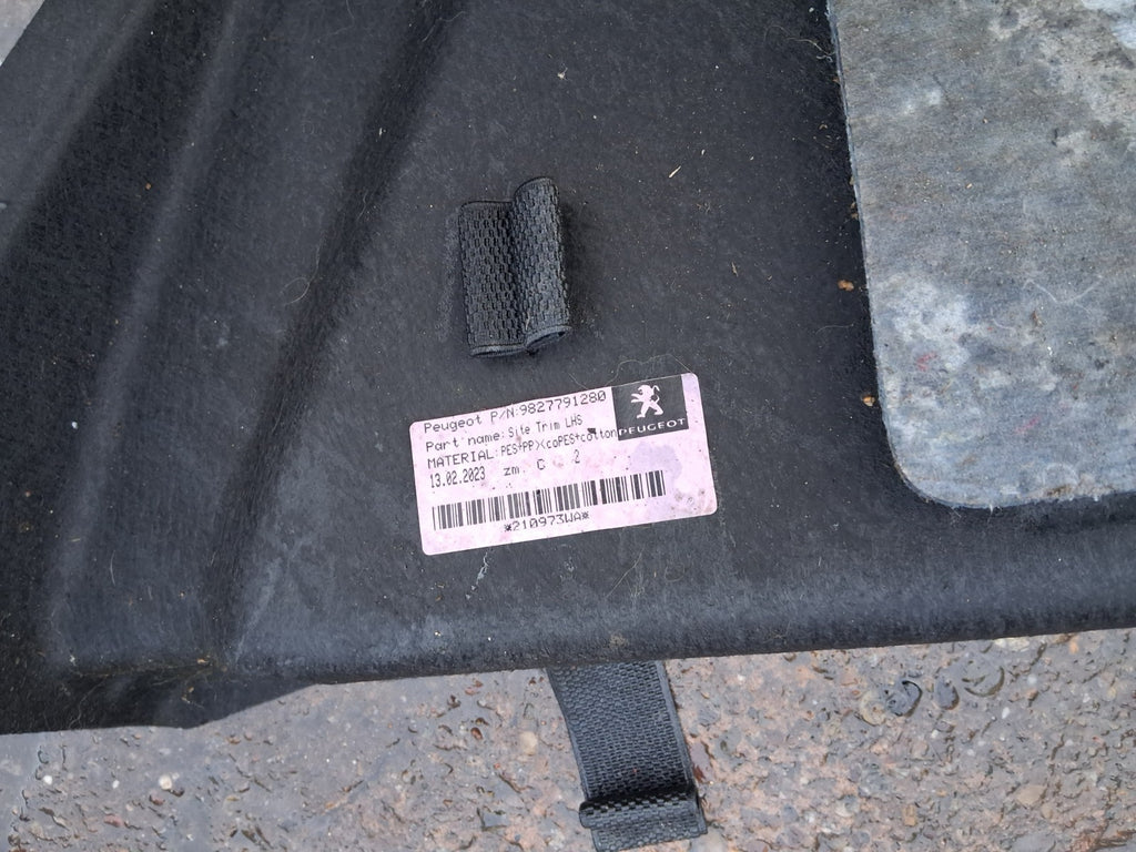 2017 PEUGEOT 308 MK2 NSR PASSENGER SIDE REAR LEFT BOOT TRUNK TRIM 9827791280