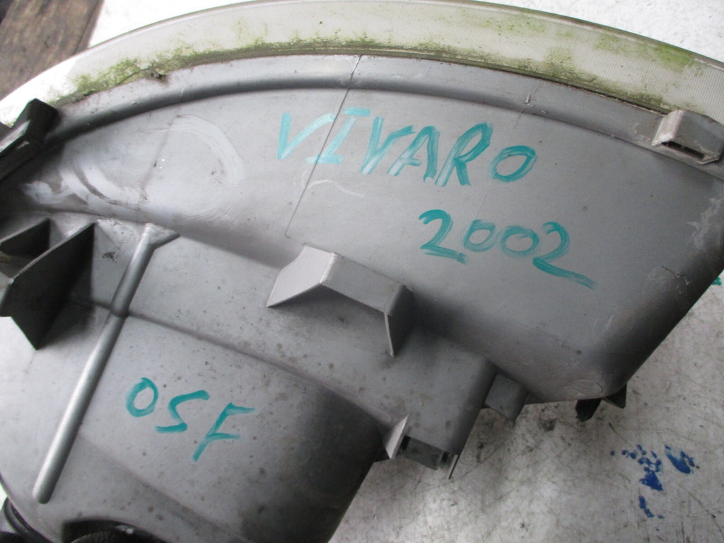 VAUXHALL VIVARO 2002 OSF DRIVER SIDE HEADLIGHT 91165722