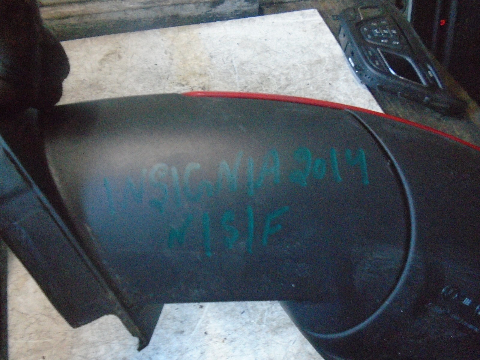 VAUXHALL INSIGNIA A MK1  2014 NSF FRONT PASSENGER WING MIRROR RED POWER FOLD